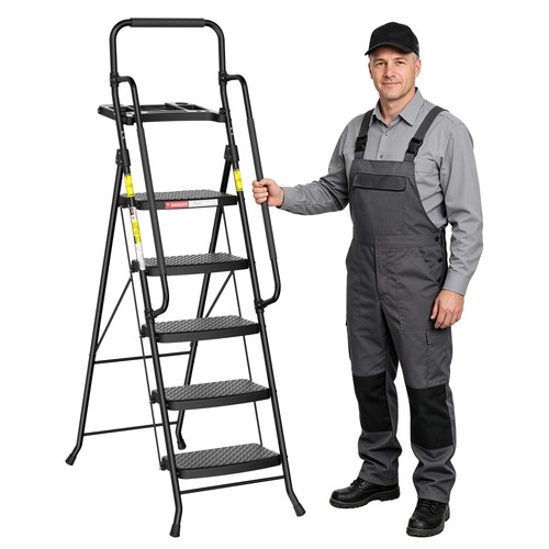 Step ladder with tool tray - 5,