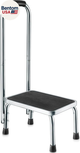 Step stool with - stool, handle
